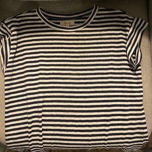Madewell linen striped tee